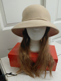 Tan Hat with Hair