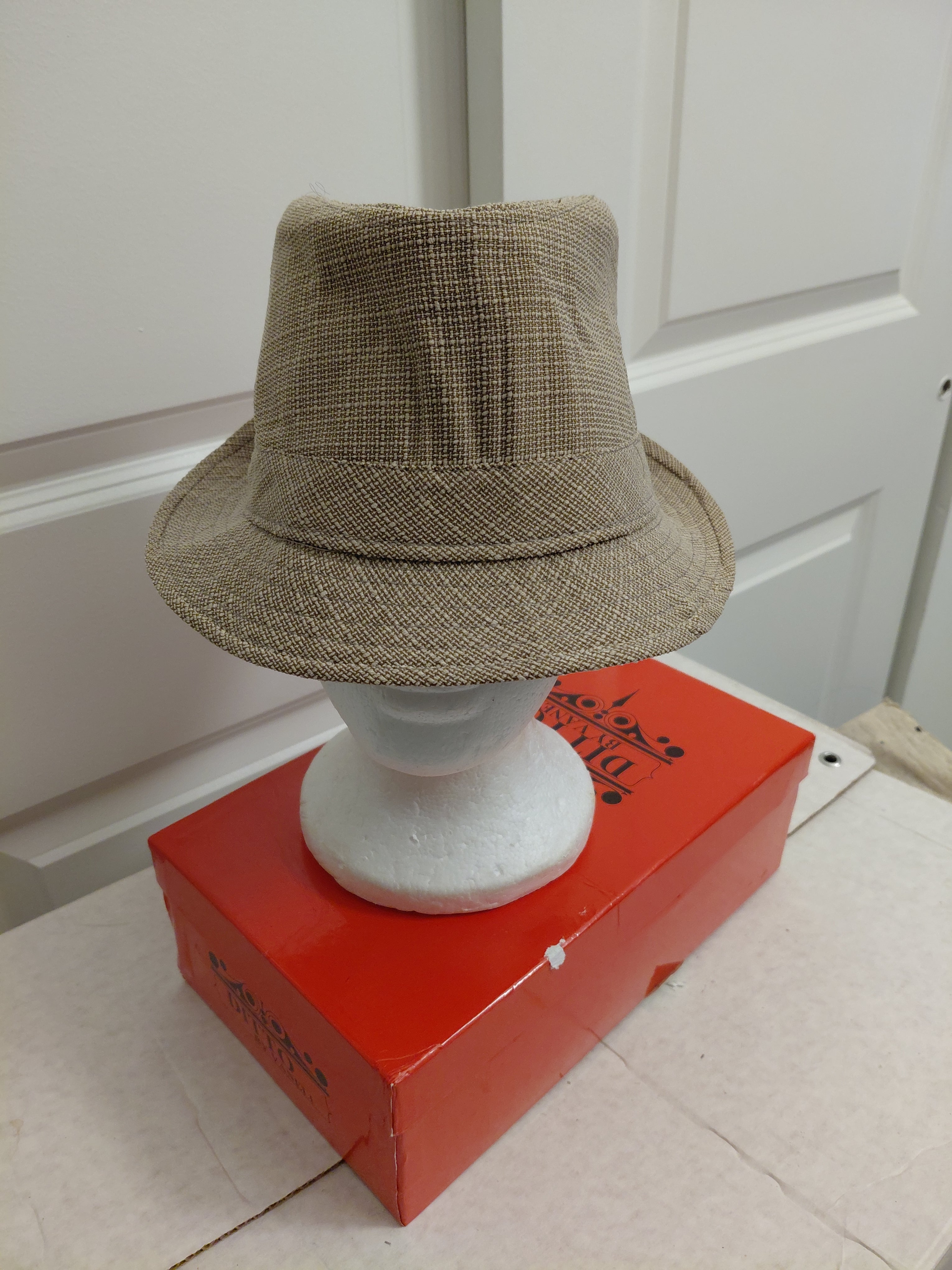 Beige Fedora Hat