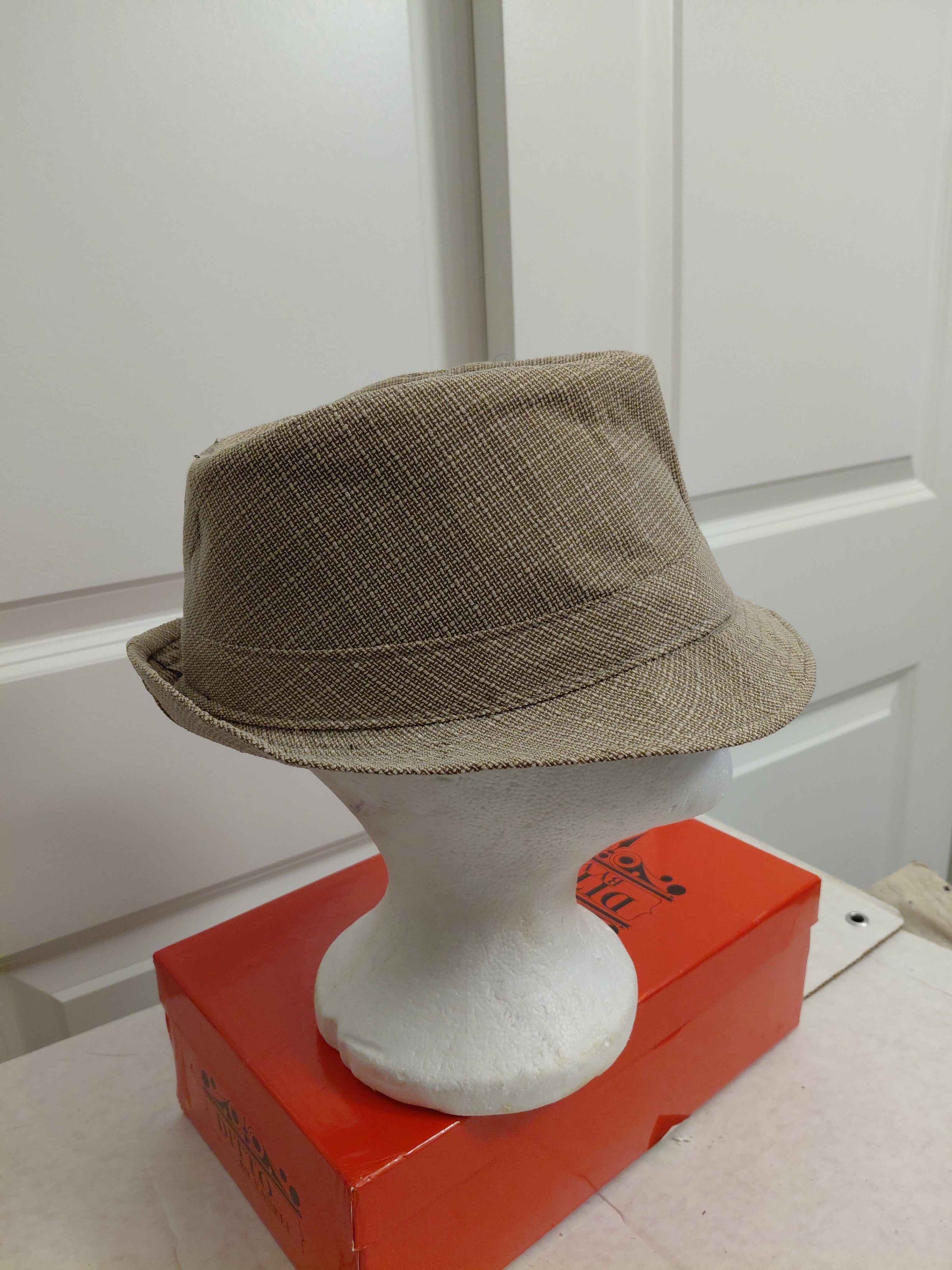 Beige Fedora Hat