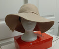 Tan wide brim Floppy Hat