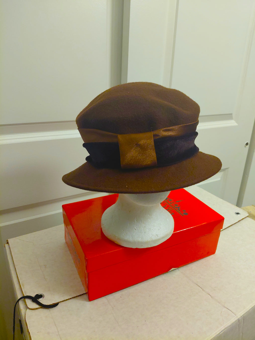 Wool felt Cloche hat