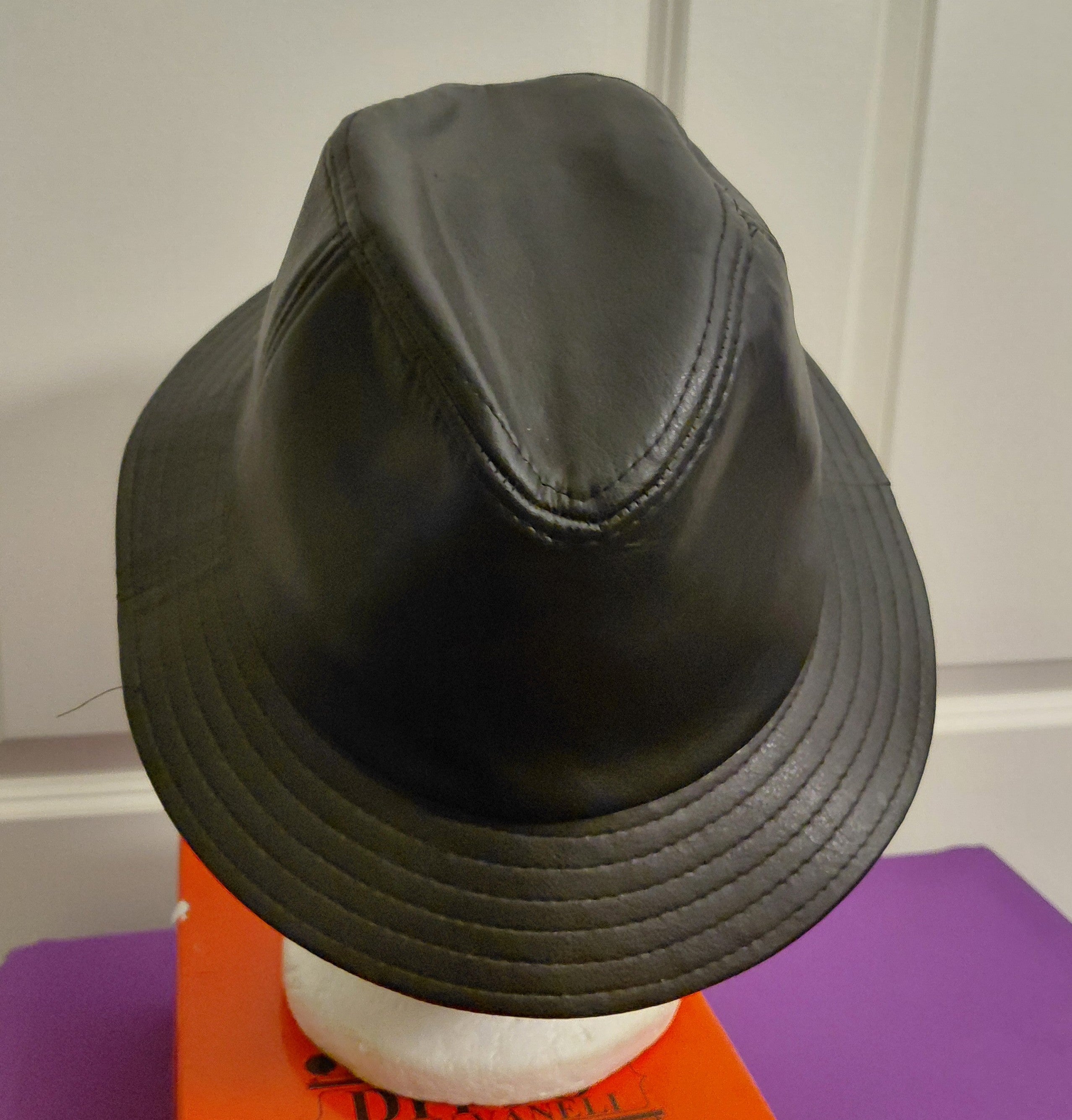 Mens Vinyl Black hat