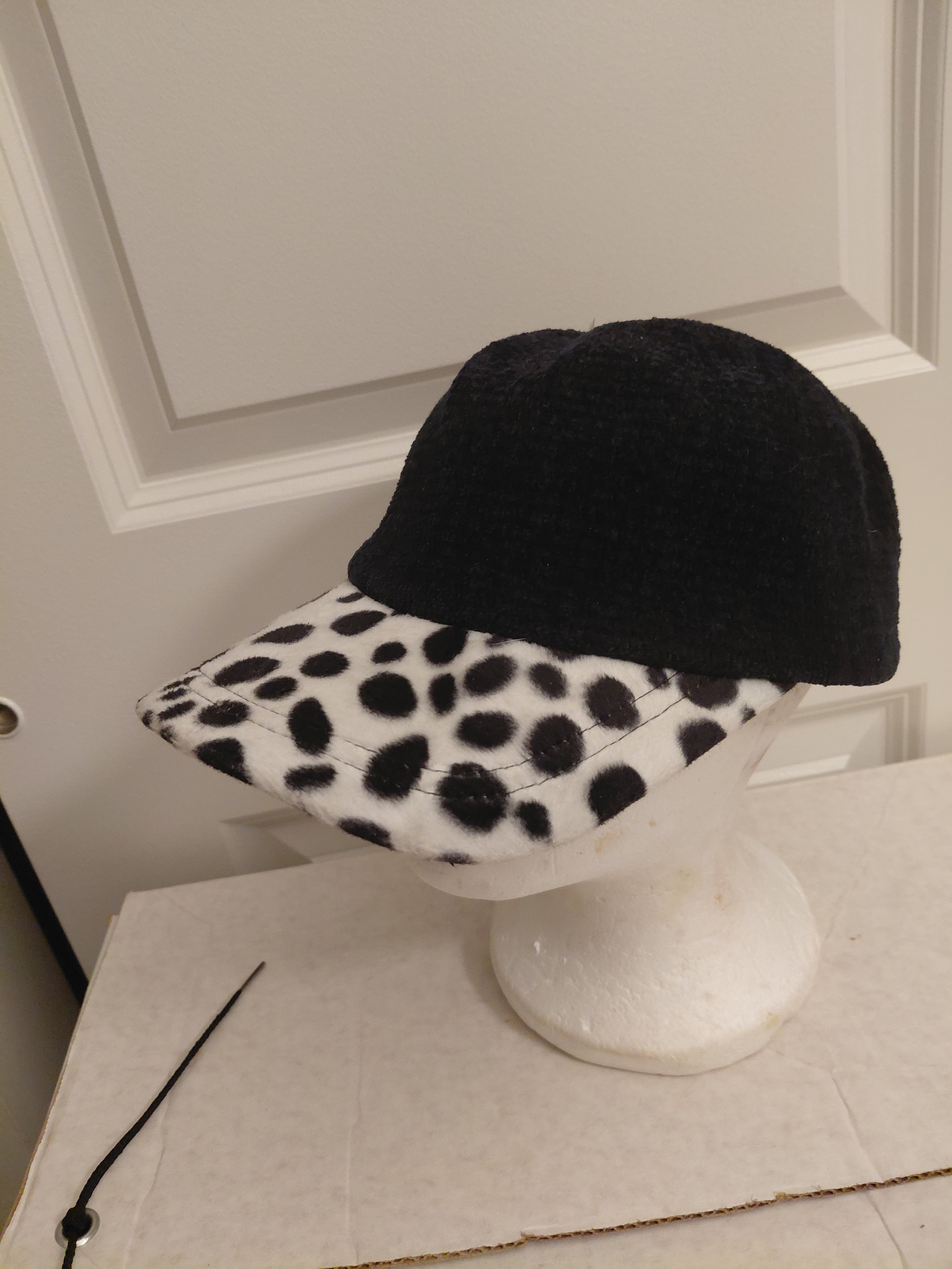 Chenille Dalmation Baseball Cap