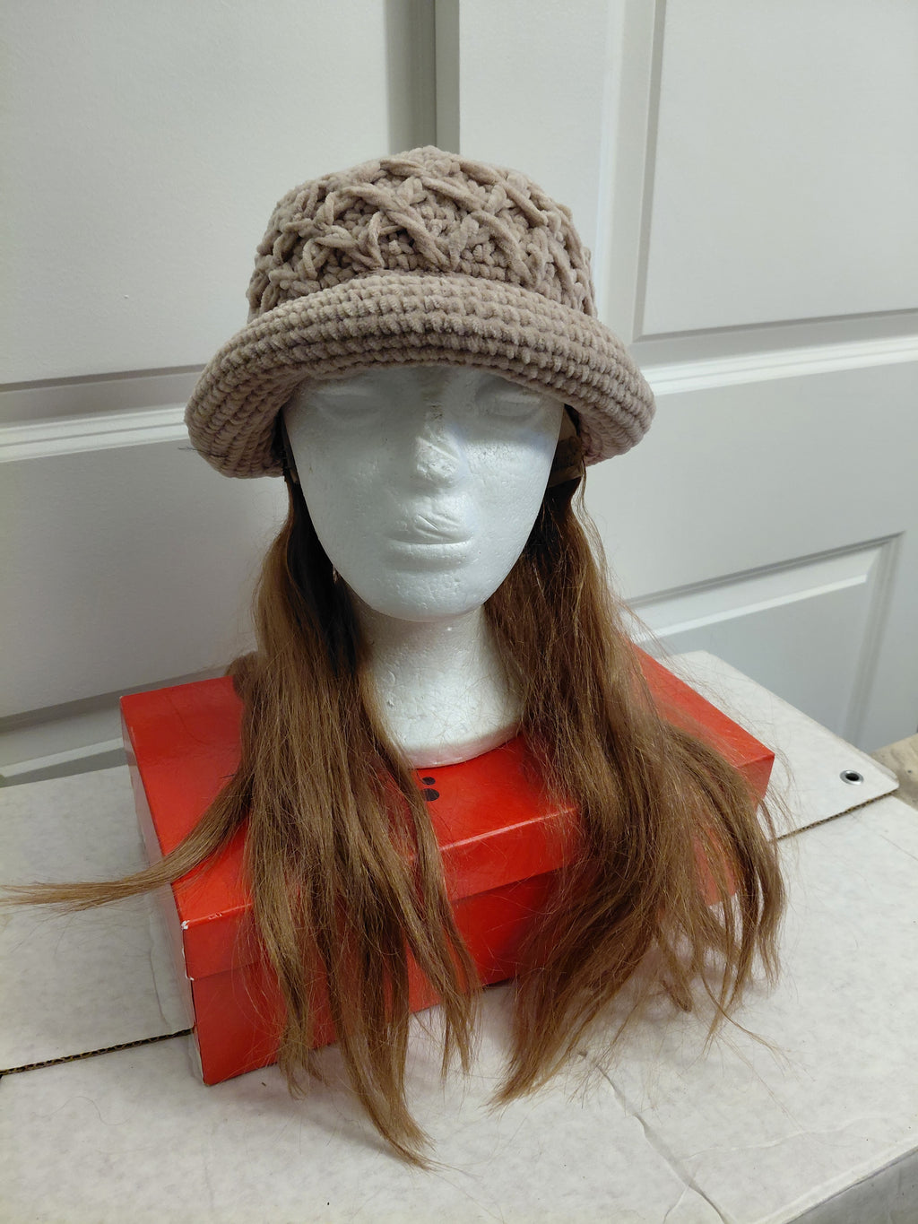 Tan Knit hat