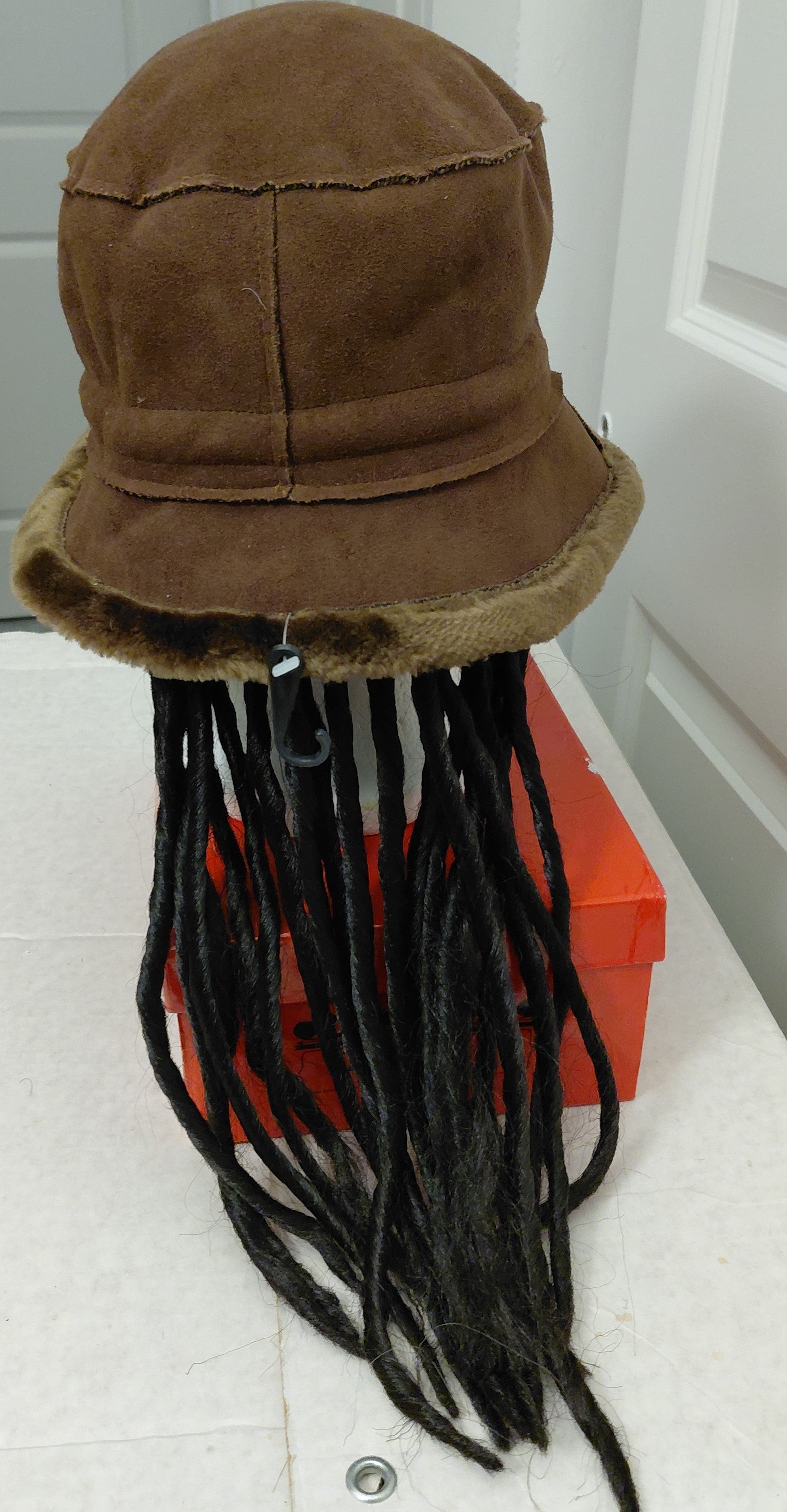 Brown fur hat